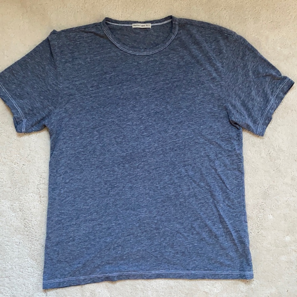 Marine Layer Tee, Blue, M/L